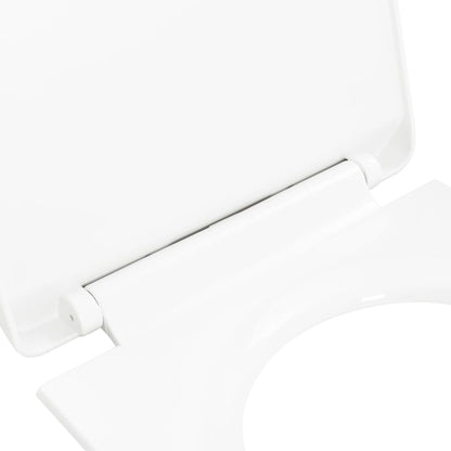 vidaXL Abattant WC à fermeture en douceur Libération rapide Blanc