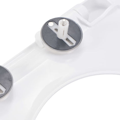 vidaXL Abattant WC à fermeture en douceur Libération rapide Blanc