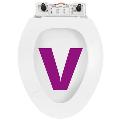 vidaXL Abattant WC à fermeture en douceur Libération rapide Blanc