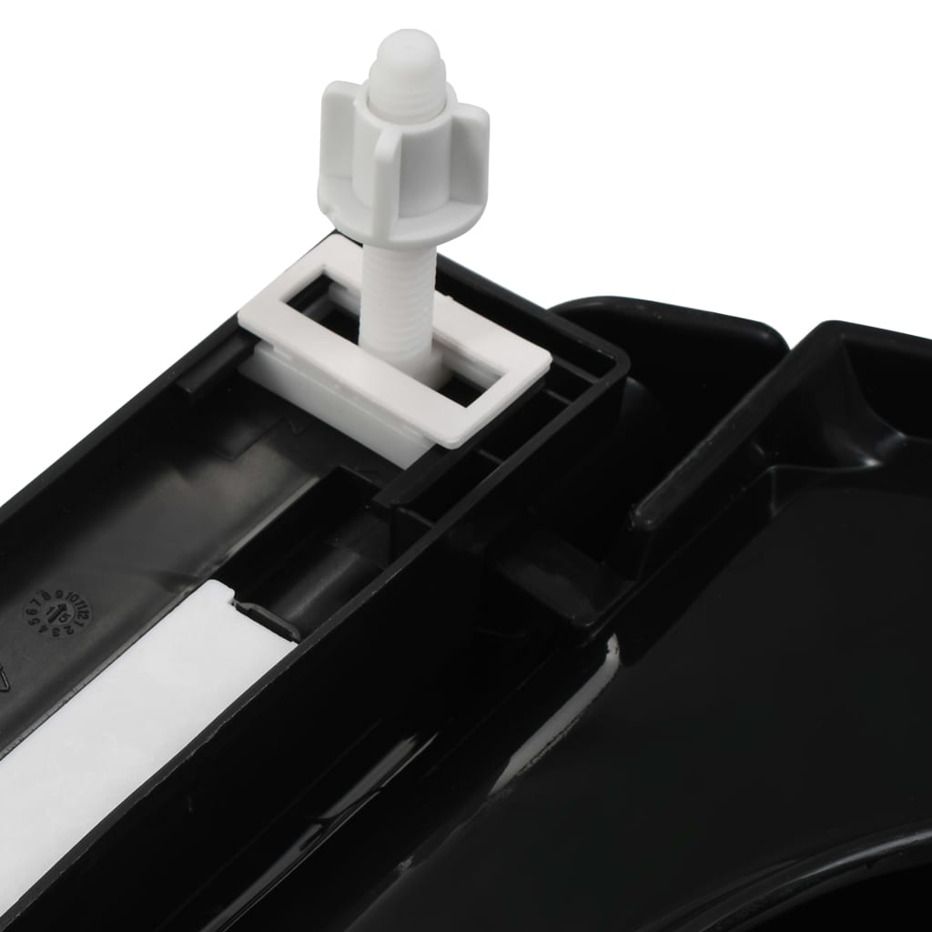 vidaXL Abattant WC à fermeture en douceur Libération rapide Noir