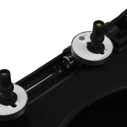 vidaXL Abattant WC à fermeture en douceur Libération rapide Noir