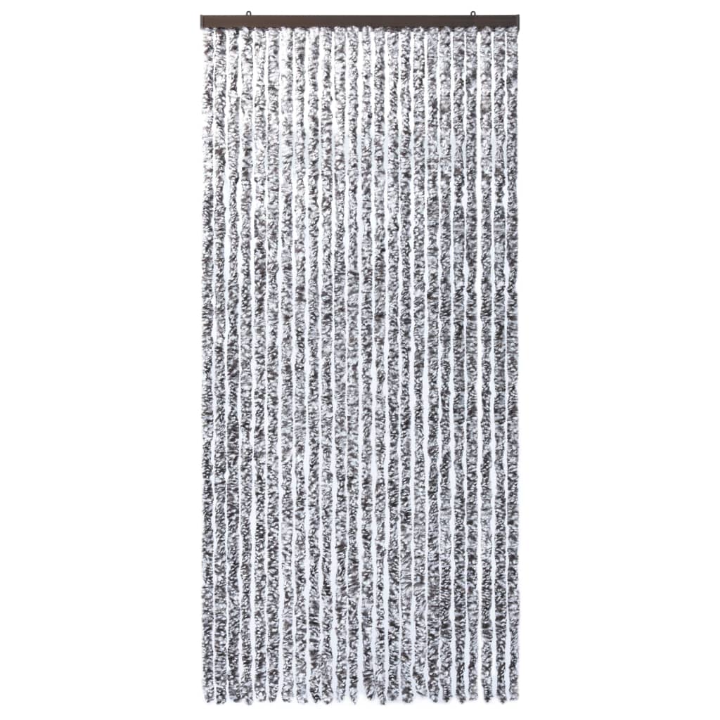 vidaXL Moustiquaire Marron et beige 100 x 220 cm Chenille