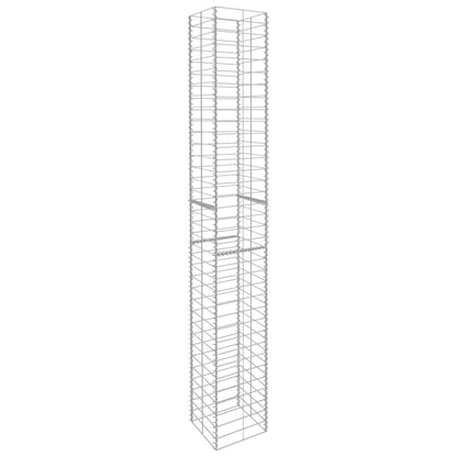 vidaXL Paniers de gabion 3 pcs Acier galvanisé 25 x 25 x 197 cm