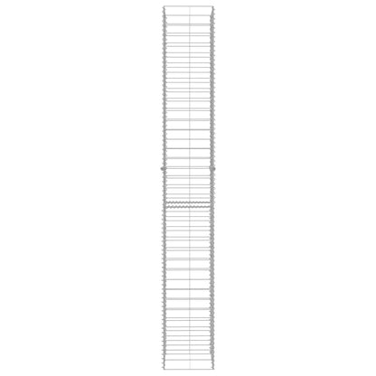 vidaXL Paniers de gabion 3 pcs Acier galvanisé 25 x 25 x 197 cm