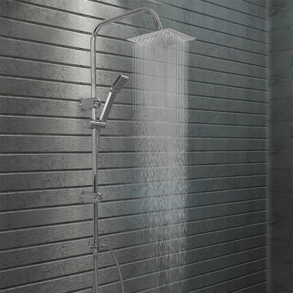 vidaXL Ensemble de douche à deux têtes avec douchette Acier inoxydable