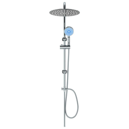 vidaXL Ensemble de douche à deux têtes avec douchette Acier inoxydable