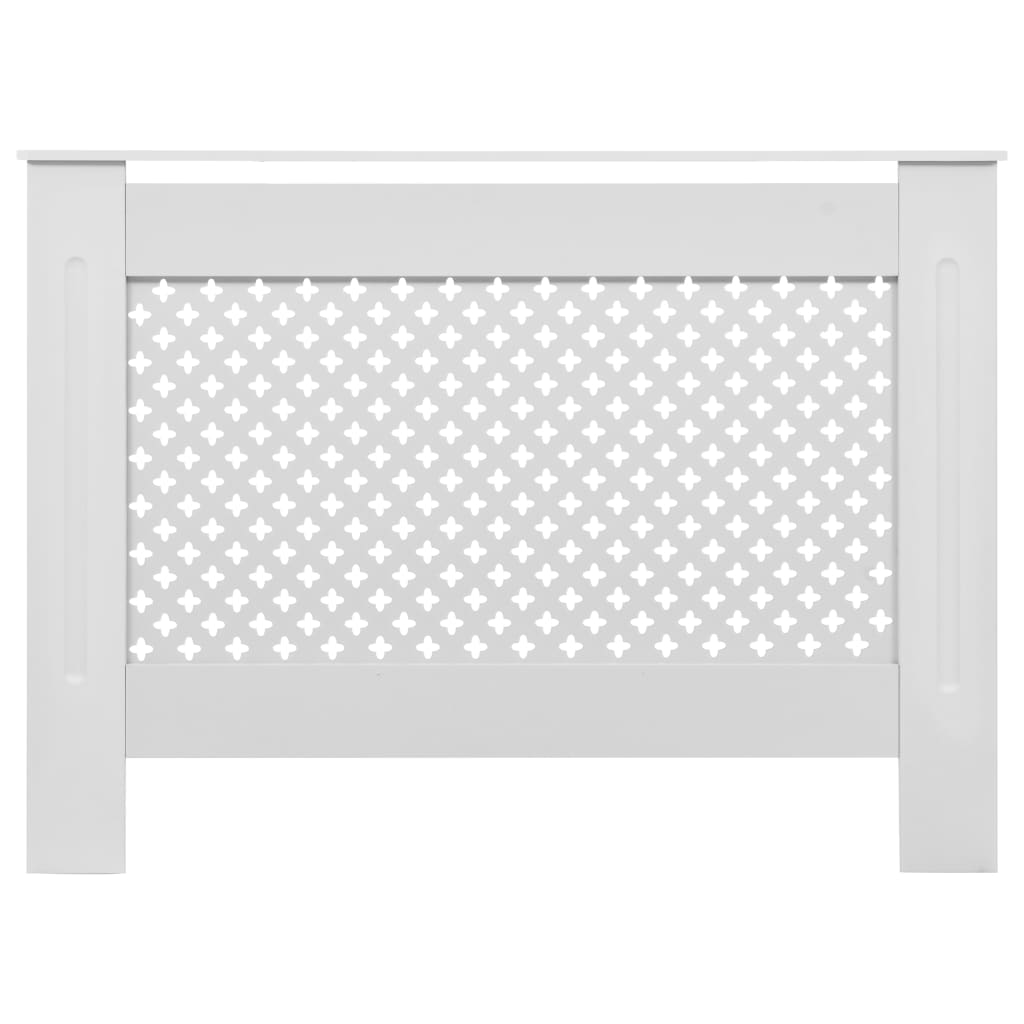 vidaXL Cache-radiateur Blanc 112x19x81,5 cm MDF