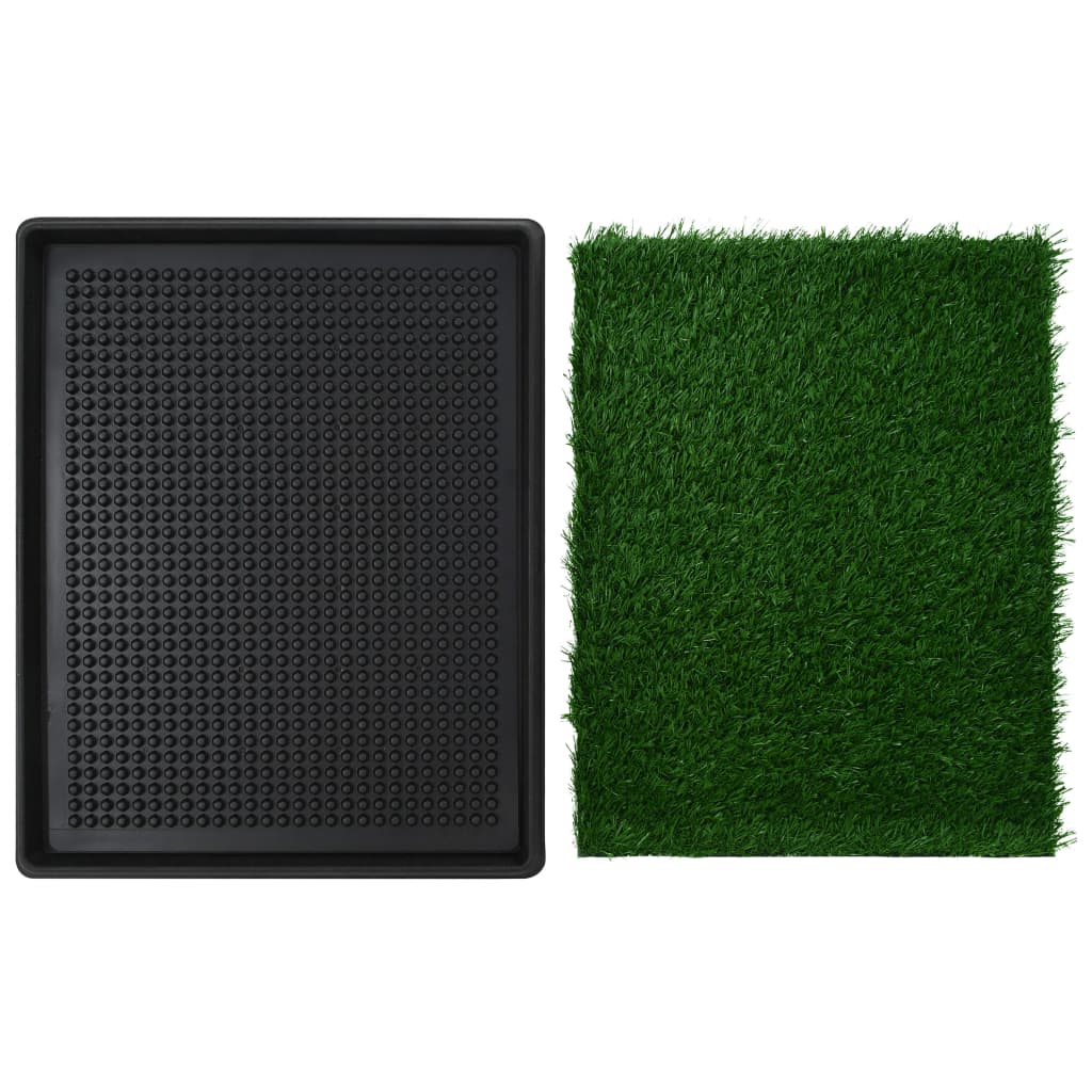 vidaXL Toilette pour animaux avec plateau et gazon artificiel Vert WC