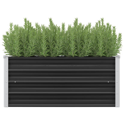 vidaXL Lit surélevé de jardin Anthracite 100x40x45 cm Acier galvanisé