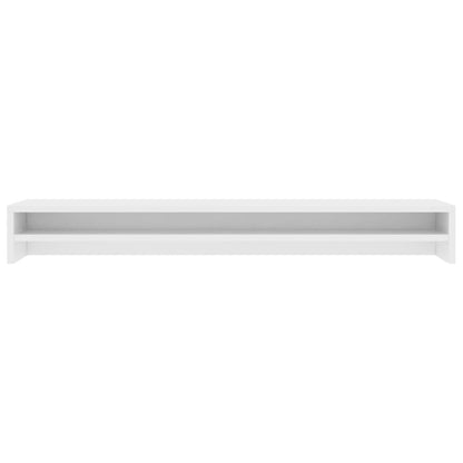 vidaXL Support de moniteur Blanc 100 x 24 x 13 cm Bois d'ingénierie