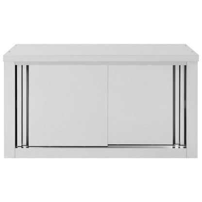 vidaXL Armoire de cuisine avec portes coulissantes 90x40x50 cm Inox