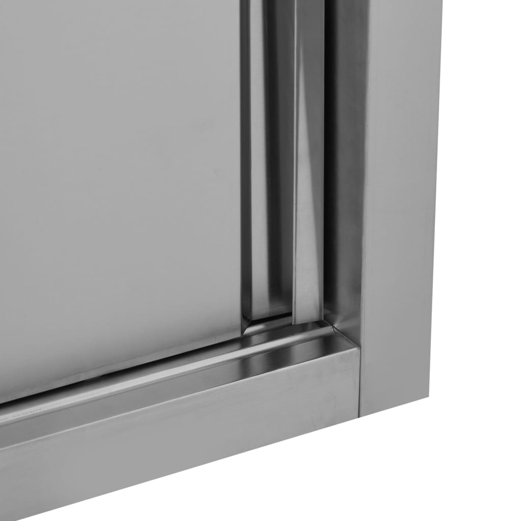 vidaXL Armoire de cuisine avec portes coulissantes 120x40x50 cm Inox