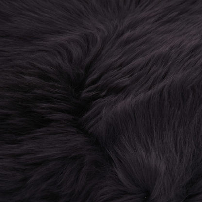 vidaXL Coussins de chaise 2pcs Marron 40x40cm Peau de mouton véritable