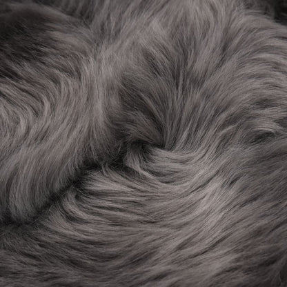vidaXL Tapis en peau de mouton 60 x 90 cm Gris clair