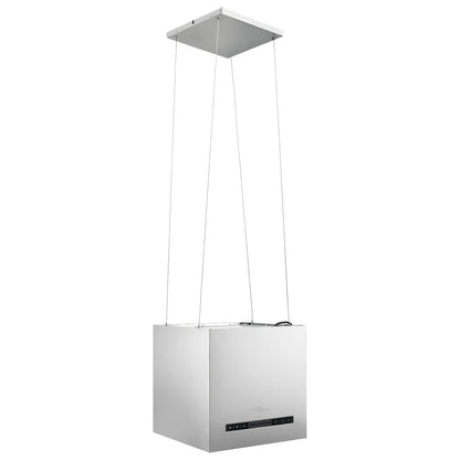 vidaXL Hotte suspendue à capteur tactile LCD 37 cm Acier inoxydable