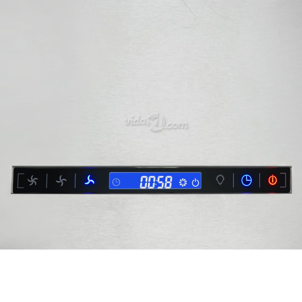 vidaXL Hotte suspendue à capteur tactile LCD 55 cm Acier inoxydable