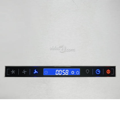 vidaXL Hotte suspendue à capteur tactile LCD 55 cm Acier inoxydable