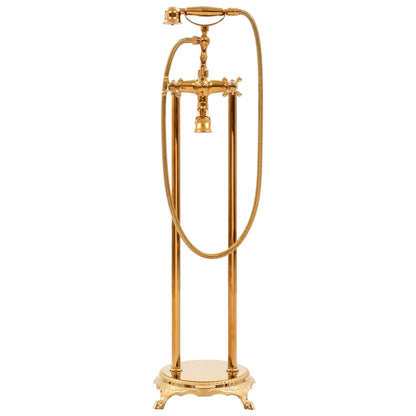 vidaXL Robinet de baignoire sur pied Acier inoxydable 99,5 cm Doré