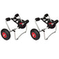 vidaXL Chariots pour kayak 2 pcs Aluminium