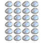 vidaXL Lampes solaires murales à LED d'extérieur 24 pcs Rond Argenté