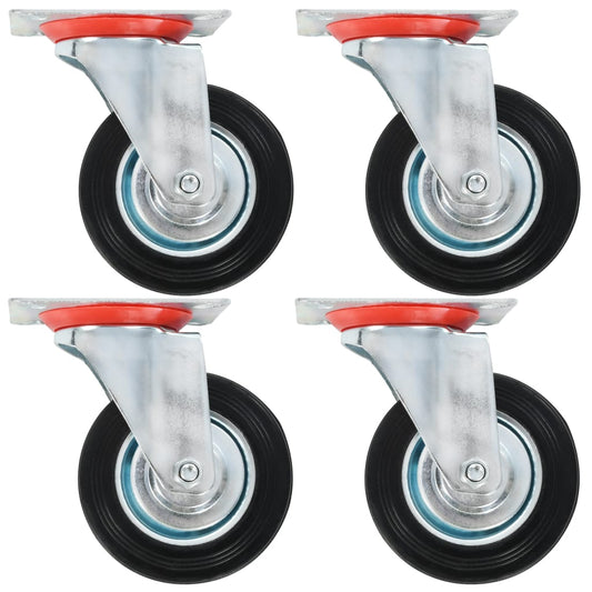 vidaXL 12 pcs Roulettes pivotantes 100 mm