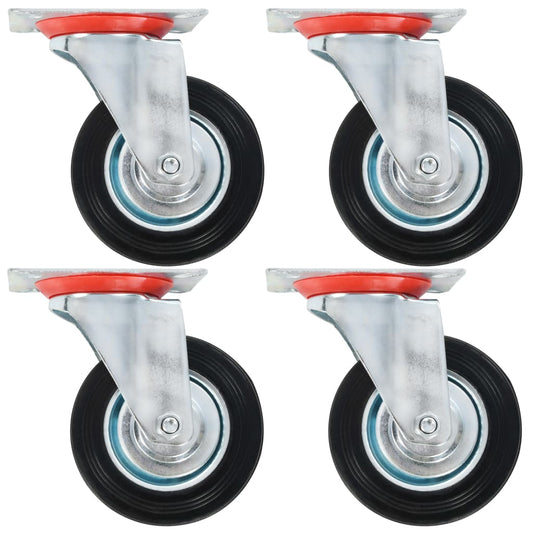 vidaXL 16 pcs Roulettes pivotantes 100 mm