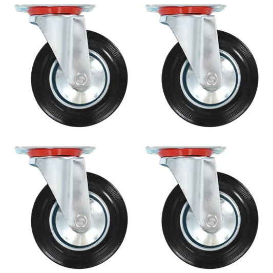 vidaXL 12 pcs Roulettes pivotantes 160 mm