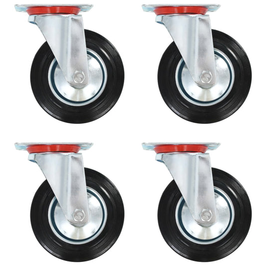 vidaXL 24 pcs Roulettes pivotantes 160 mm