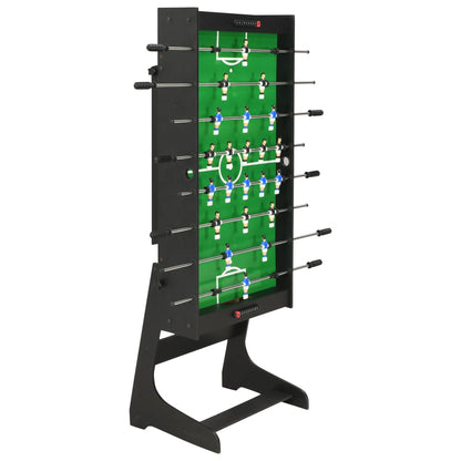 vidaXL Table de football pliante 121 x 61 x 80 cm Noir