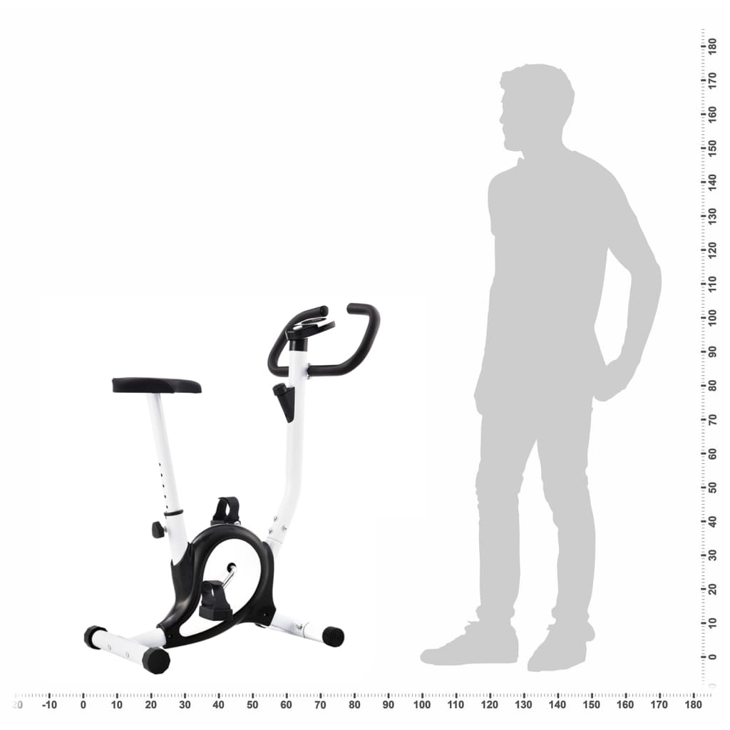 vidaXL Vélo d'appartement avec résistance à courroie Noir