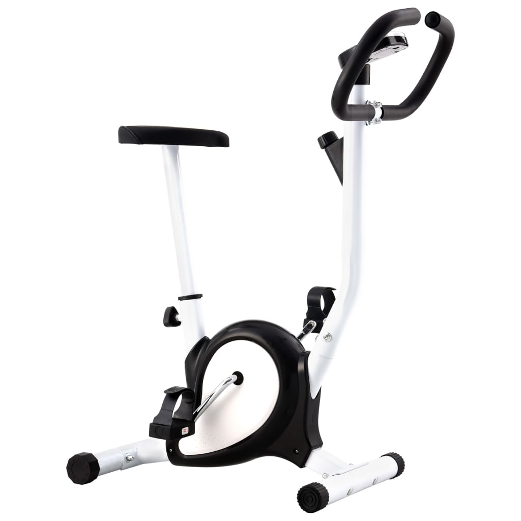 vidaXL Vélo d'appartement avec résistance à courroie Noir