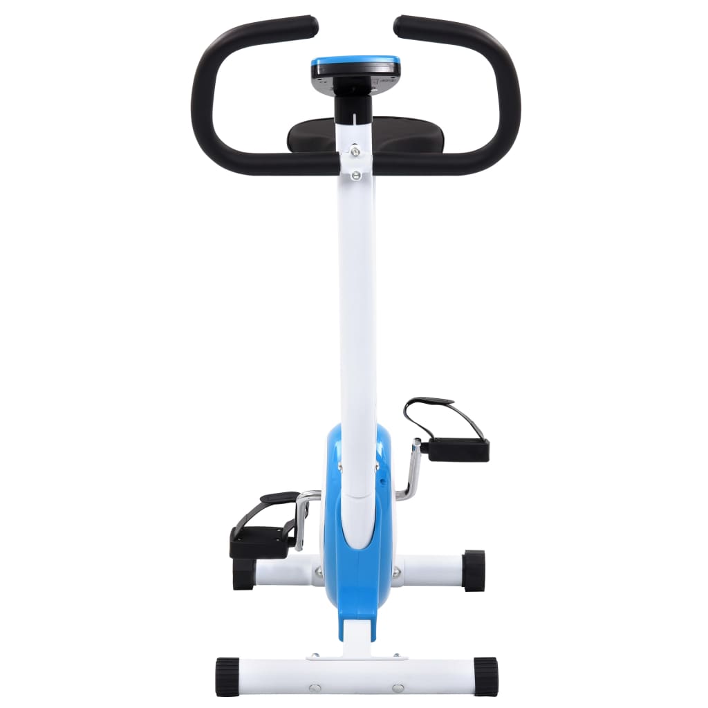 vidaXL Vélo d'appartement avec résistance à courroie Bleu