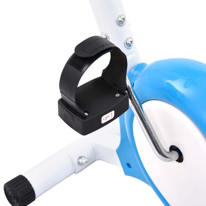 vidaXL Vélo d'appartement avec résistance à courroie Bleu