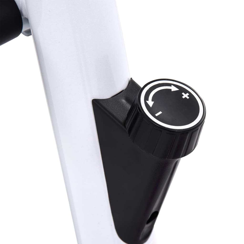 vidaXL Vélo d'appartement avec résistance à courroie Bleu