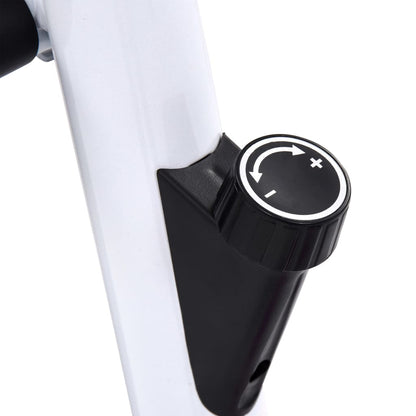 vidaXL Vélo d'appartement avec résistance à courroie Bleu