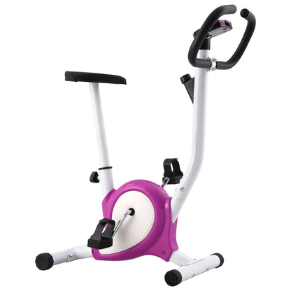 vidaXL Vélo d'appartement avec résistance à courroie Violet