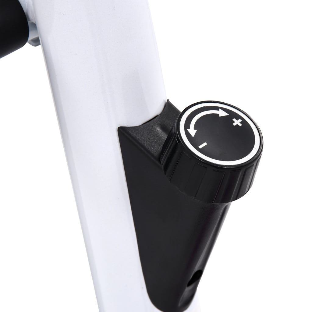 vidaXL Vélo d'appartement avec résistance à courroie Violet