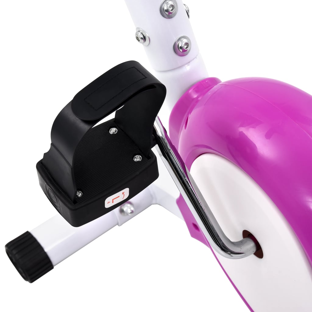 vidaXL Vélo d'appartement avec résistance à courroie Violet