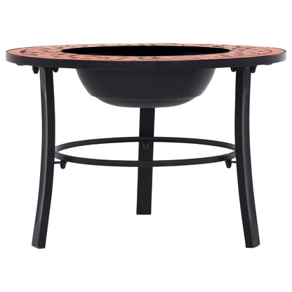 vidaXL Foyer mosaïque Terre cuite 68 cm Céramique