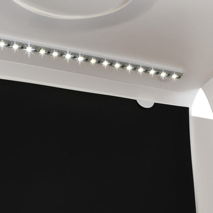 vidaXL Boîte à lumière studio LED pliable 40x34x37 cm Plastique Blanc