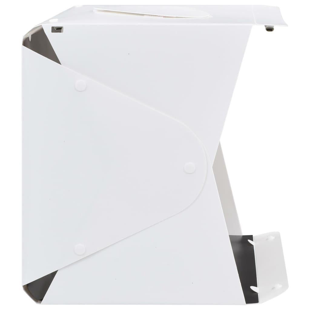 vidaXL Boîte à lumière studio LED pliable 40x34x37 cm Plastique Blanc