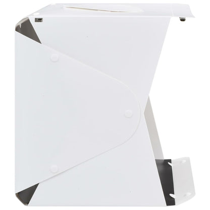 vidaXL Boîte à lumière studio LED pliable 40x34x37 cm Plastique Blanc