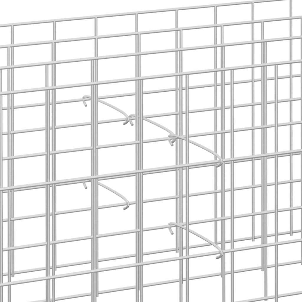 vidaXL Crochets de gabion 50 pcs Acier galvanisé 15 cm