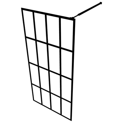 vidaXL Écran de douche Verre trempé transparent 90x195 cm