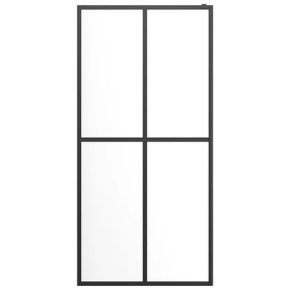 vidaXL Écran de douche Verre trempé transparent 80x195 cm