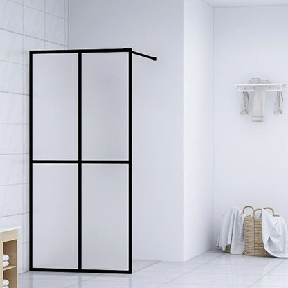 vidaXL Écran de douche Verre trempé dépoli 140x195 cm