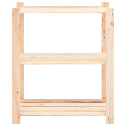 vidaXL Étagère de stockage 3 niveaux 80x38x90 cm Pin solide 150 kg