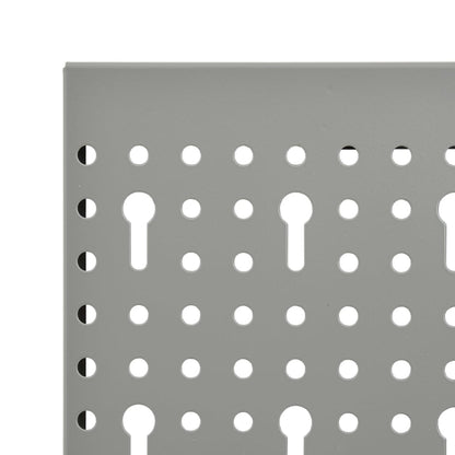 vidaXL Panneaux à chevilles muraux 3 pcs 40x58 cm Acier