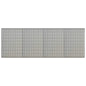 vidaXL Panneaux à chevilles muraux 4 pcs 40x58 cm Acier