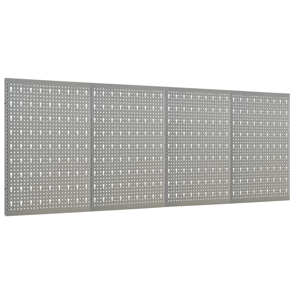 vidaXL Panneaux à chevilles muraux 4 pcs 40x58 cm Acier